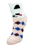 3 Pairs Dog Themed 3D Ear Cotton Plaid Women Wrist Socks