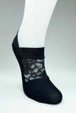 3 Pcs Front Transparent Women's Fancy Patterned Babette Socks