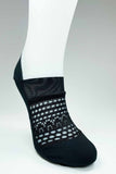3 Pcs Front Transparent Women's Fancy Patterned Babette Socks