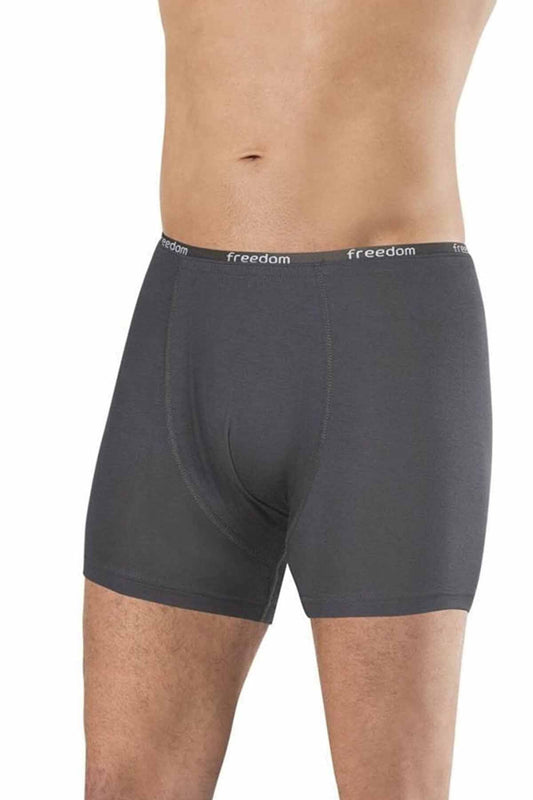 Bamboo Solid Color Men's Boxer Smoked 1275 A