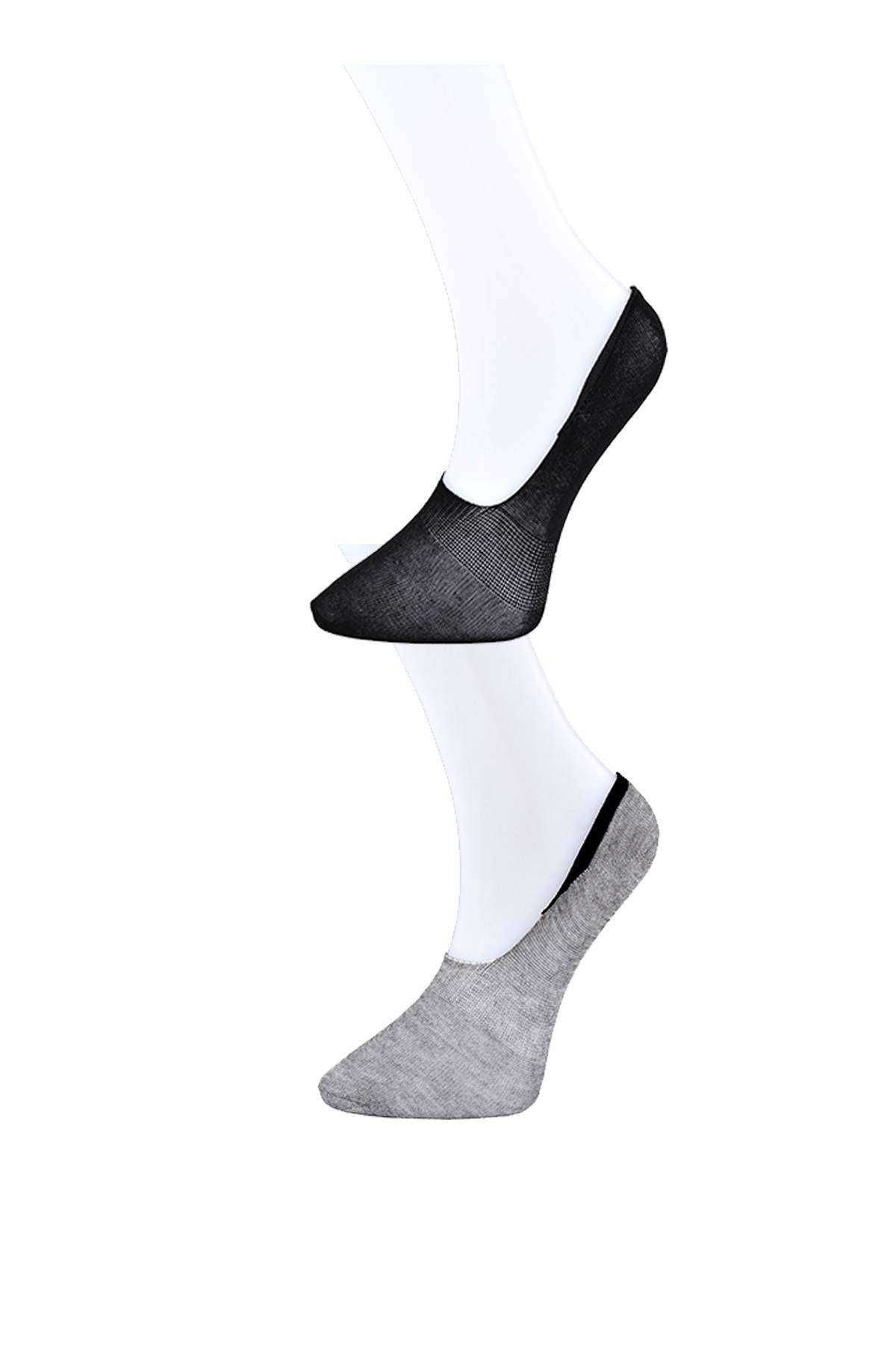 Black And Gray Women's Beret Socks 15 Pairs Piamoda