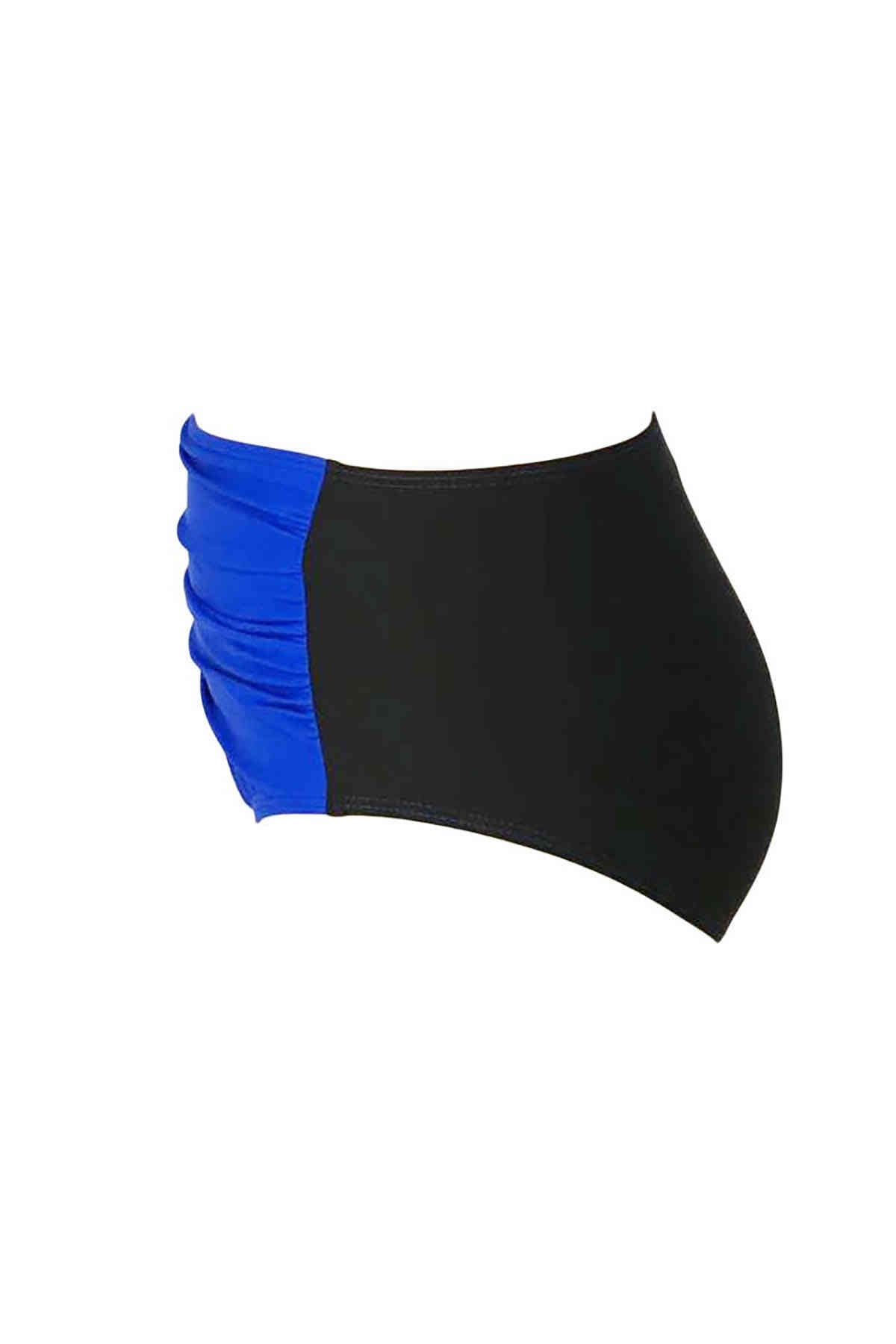 Blue Black Bikini Bottom Piamoda
