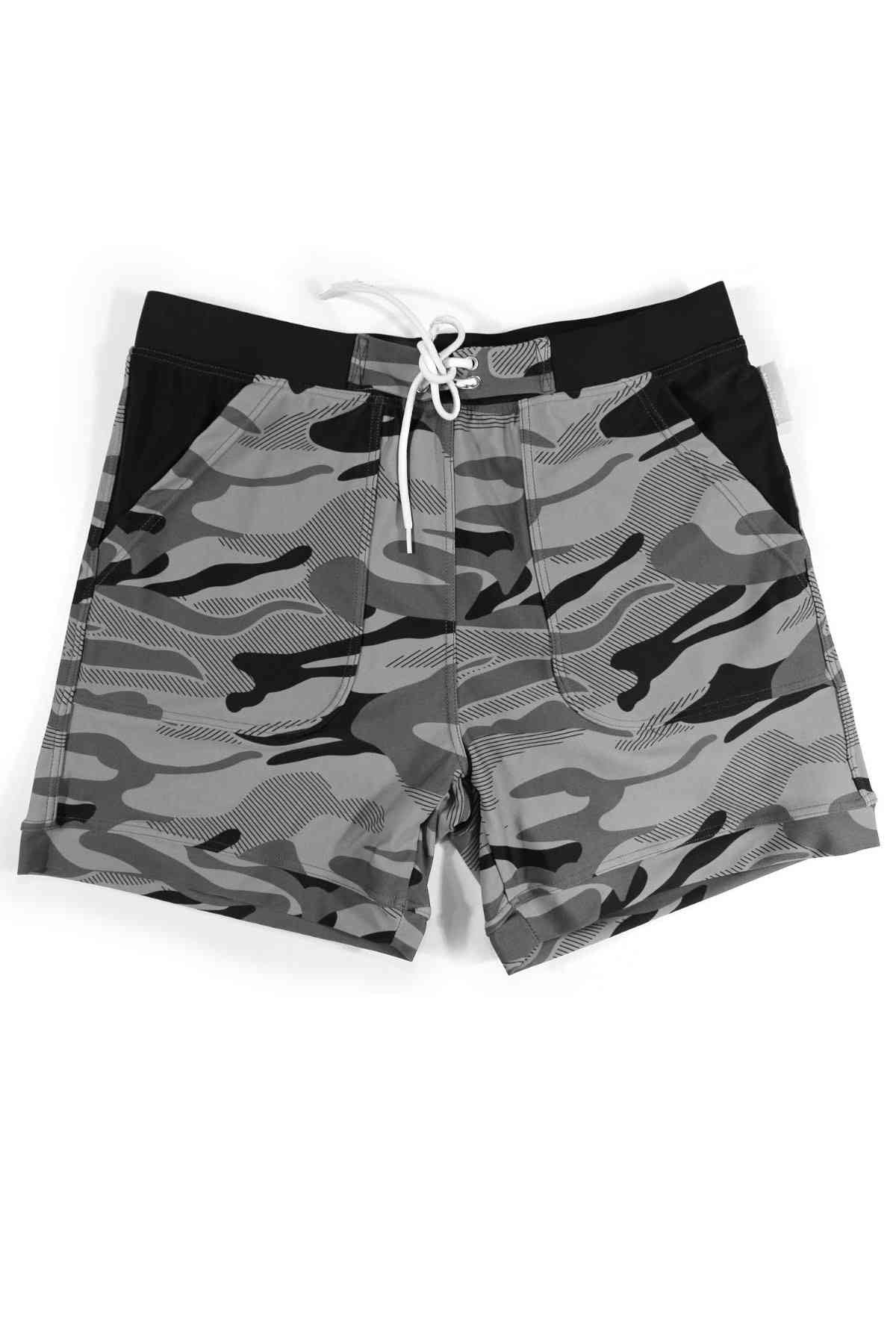 Sea Shorts with Camouflage Pattern Mens Swimsuit Sexy Swimwear Men Swimming Men Beach Shorts Sports Mayo