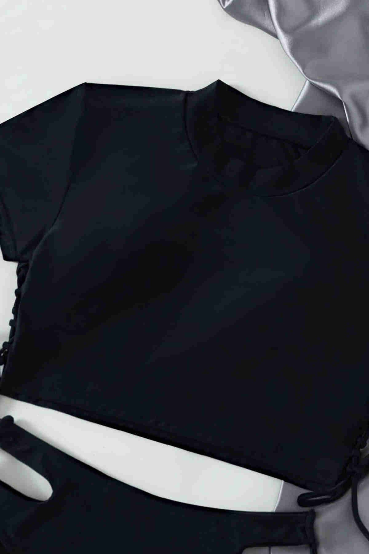 Custom Design Bikini Suit Black Piamoda