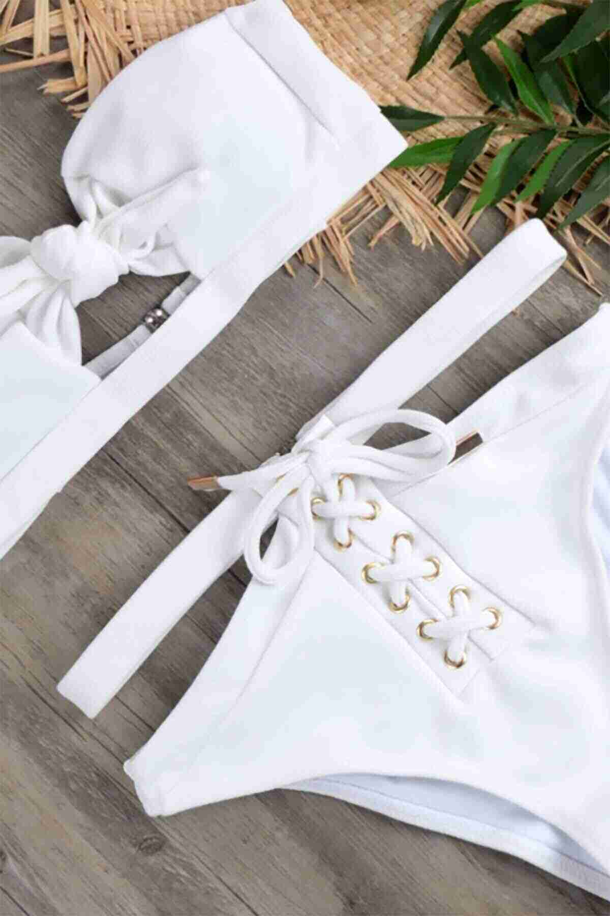 Custom Design Bikini Top White Piamoda