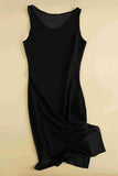 Custom Fabric Stylish Pareo Beach Dress Kimono Kaftan Black