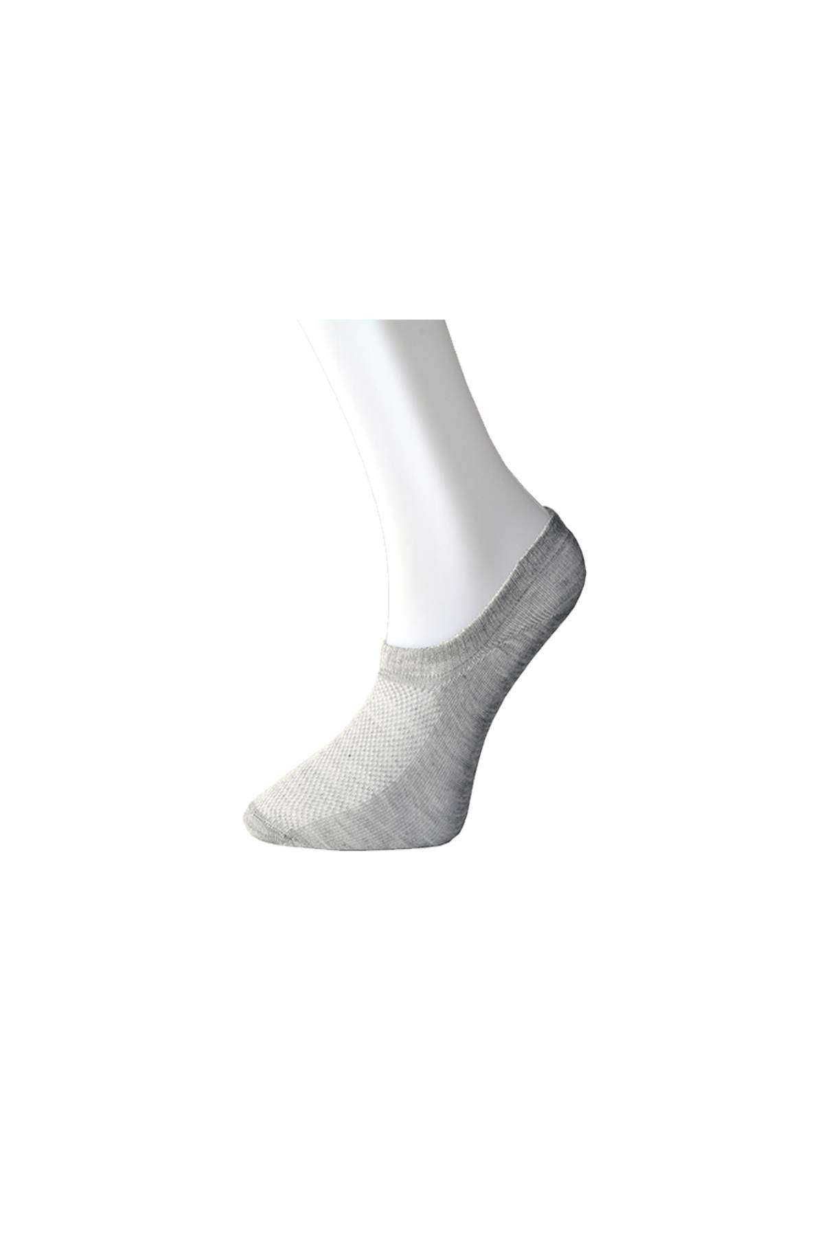 Grey Women's Invisible Socks 12 Pairs Piamoda