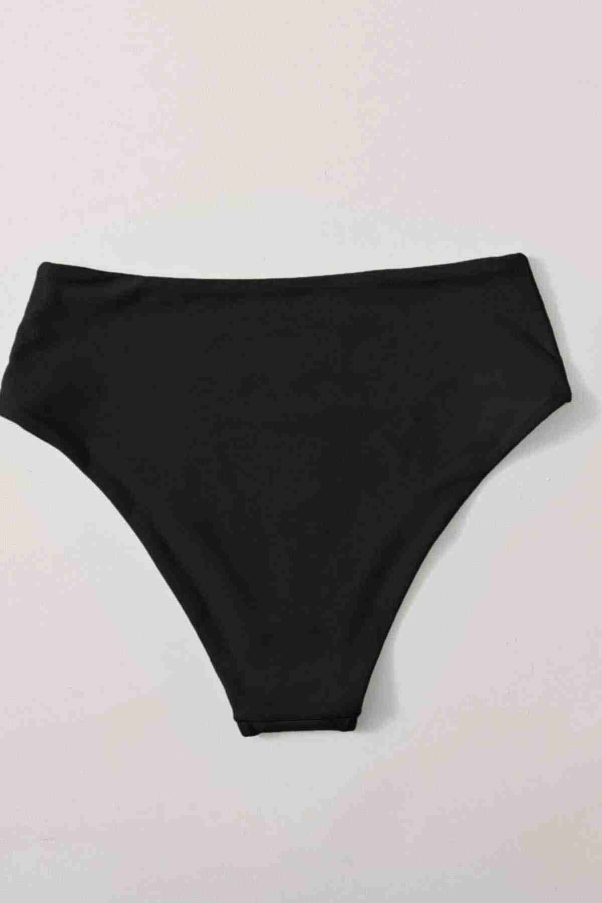 high waist bikini bottom