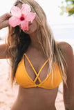 Printed Yellow Bikini Set Women Bikini Set Women Swimwear Swimsuit