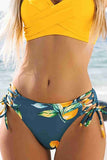 Side Tie Printed Bikini Bottom Multicolor Piamoda