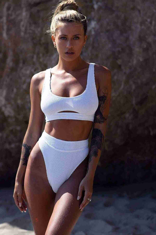 Stylish Bikini Bottom White Piamoda