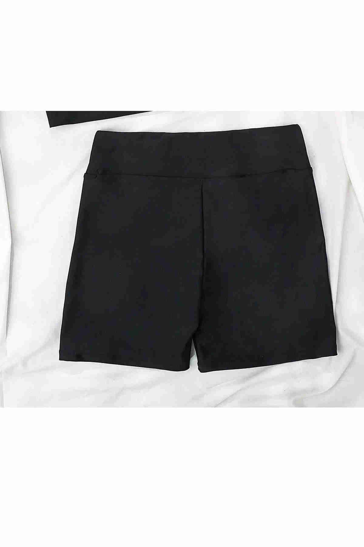 Stylish Marine shorts Black Piamoda