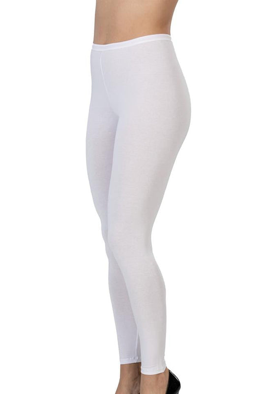 White  1432 Modal Cotton Long Leggings