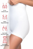Weißes 2055 Massage-Boxerkorsett mit hoher Taille