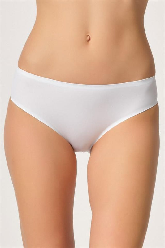 White Enamel 2803 Bonding Laser Cut Panties