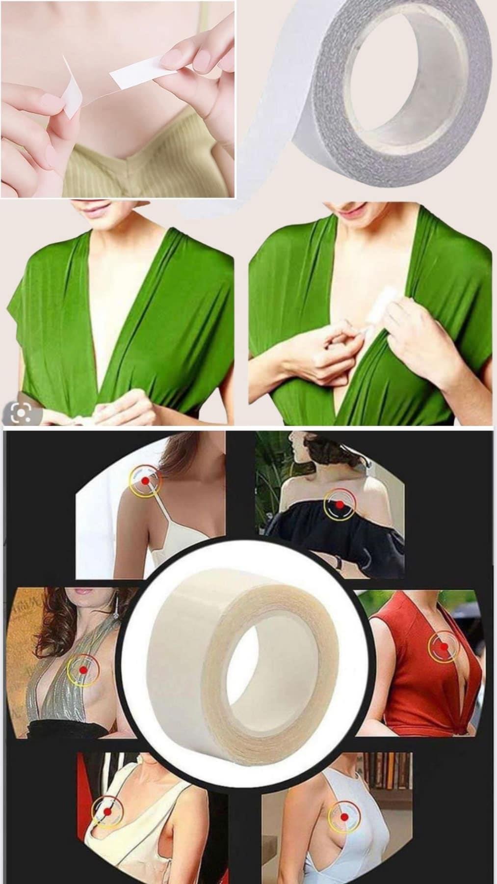 Chest Upright Dress Bottom Neckline Product Accessory Transparent Tape Hm85227
