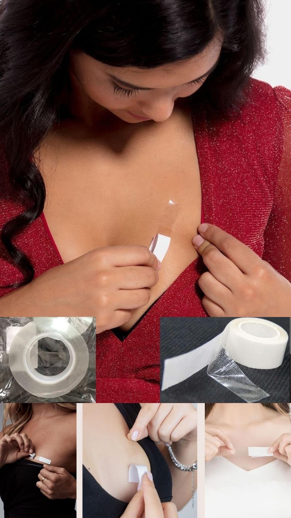 Brust aufrecht Kleid unten Ausschnitt Produkt Zubehör transparentes Band Hm85227