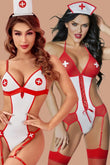 Doppeltes Krankenschwesterkleid, Kostüm 51097 51108 X2