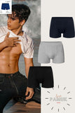 Men's Boxer Shorts 3 Pcs Lyra Cotton Plain Mixed Black Grey Navy Dy2006 Dy2006 3